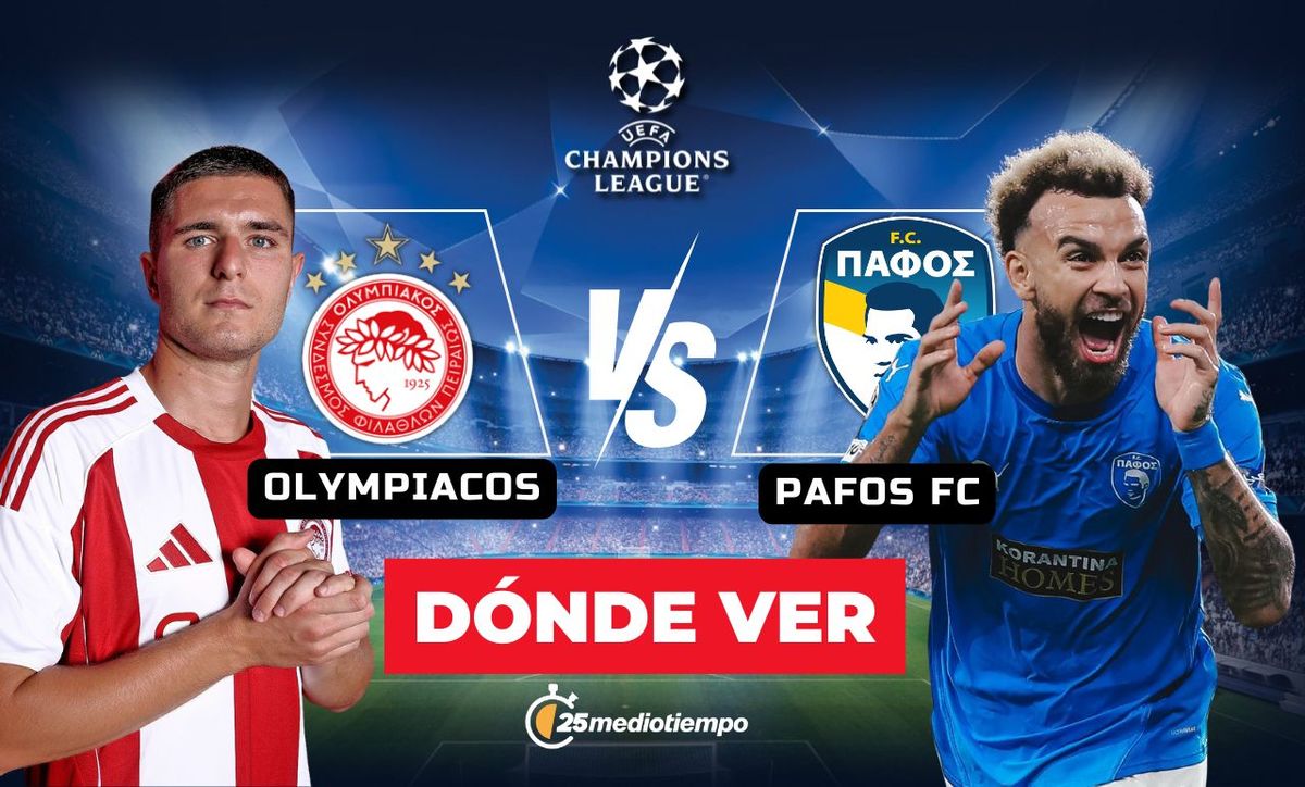 Olympiacos vs Pafos FC. RESUMEN partido de Champions League