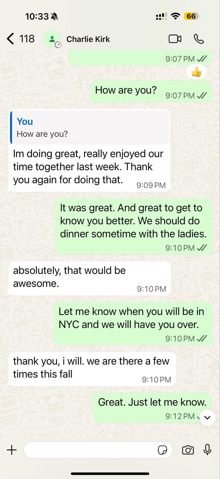 candace owens texts thread charlie kirk Image 9