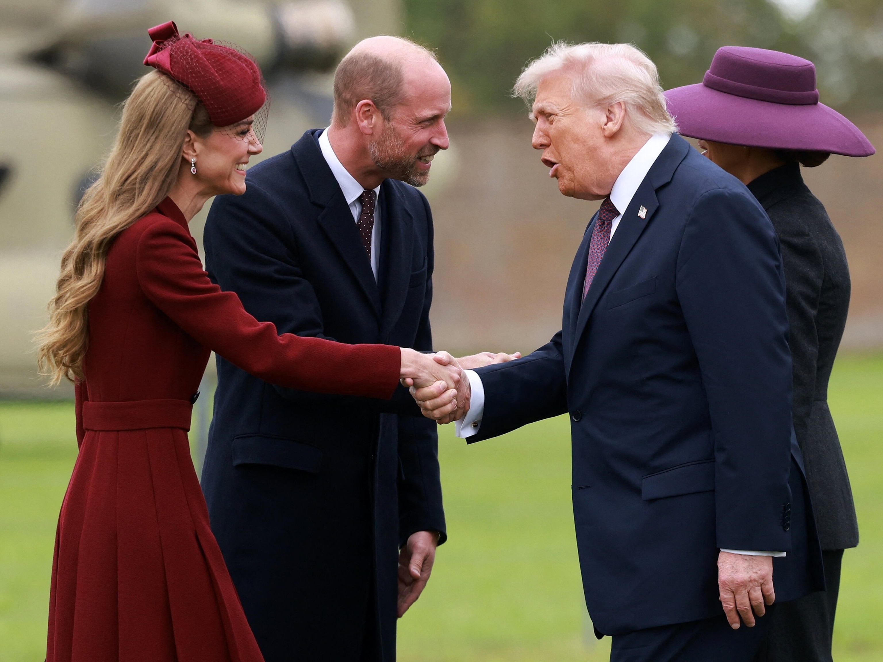 Trump arrives for UK state visit, welcomed by king, prince at Windsor Castle