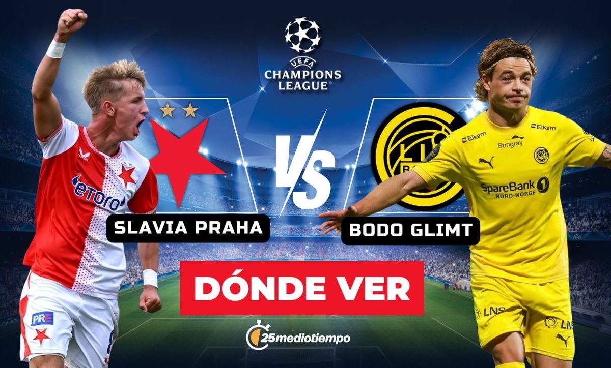 Slavia Praga vs. Bodo/Glimt EN VIVO. Partido J1 Champions HOY