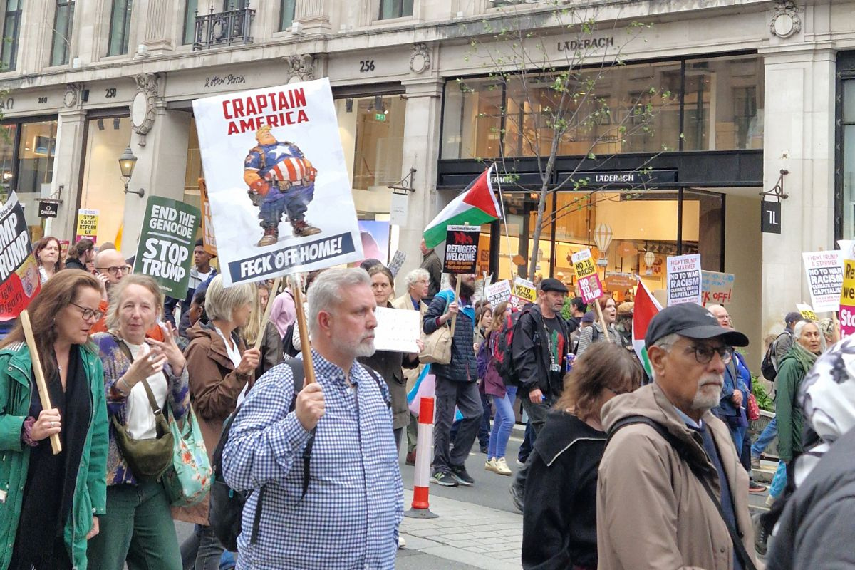 Photos: Anti-Donald Trump protest takes over Regent Street