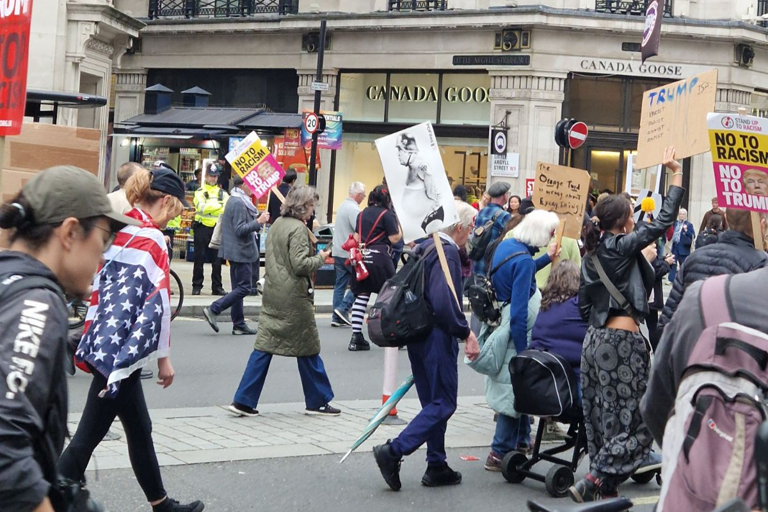 Photos: Anti-Donald Trump protest takes over Regent Street