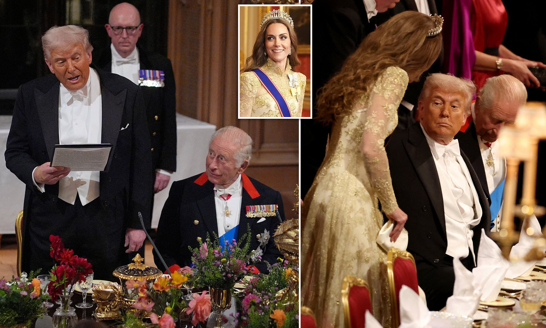 Trump praises 'radiant and healthy' Kate and delivers stirring tribute to  King Charles