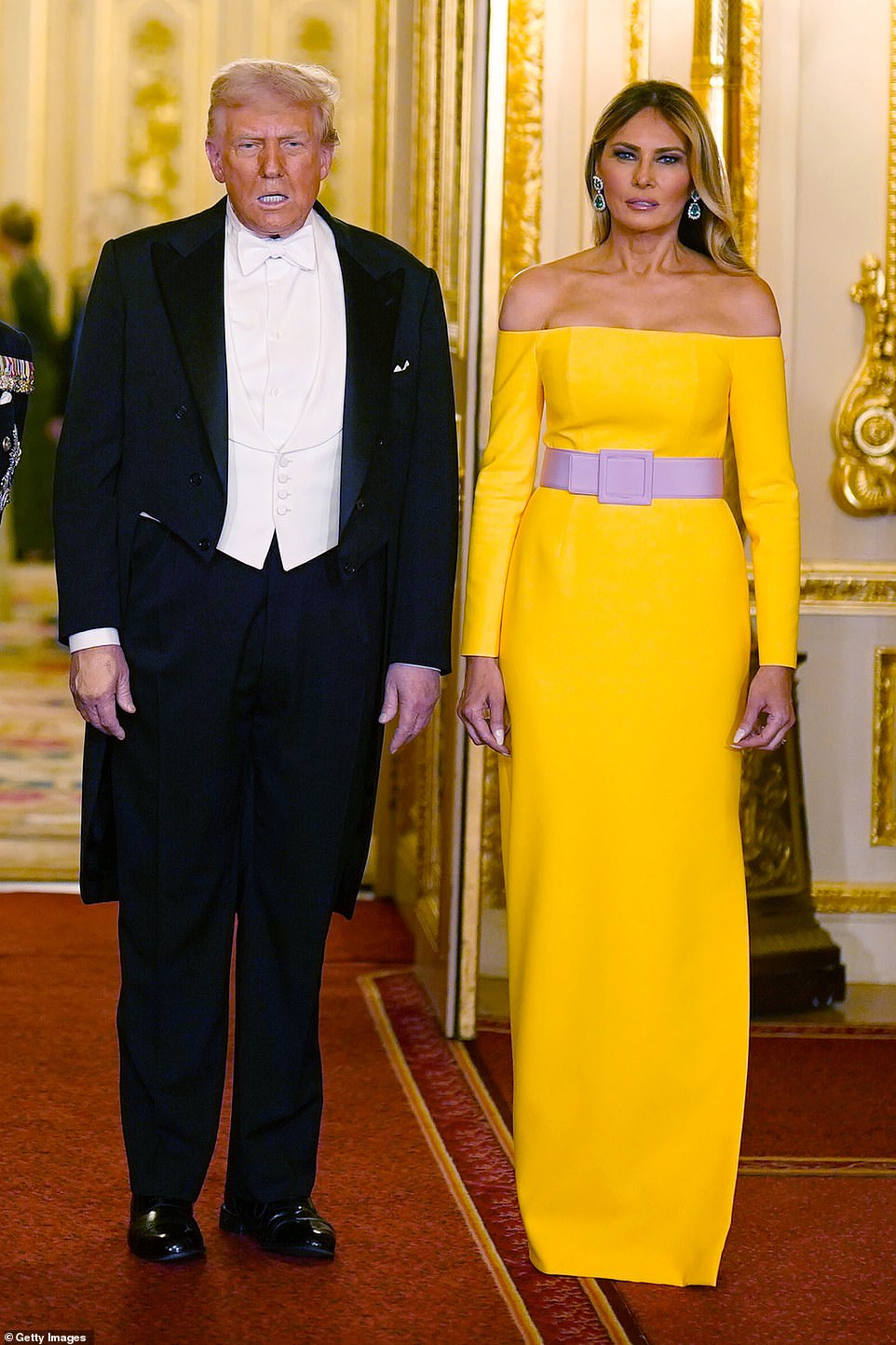 Melania Trump's dress at UK state dinner divides critics