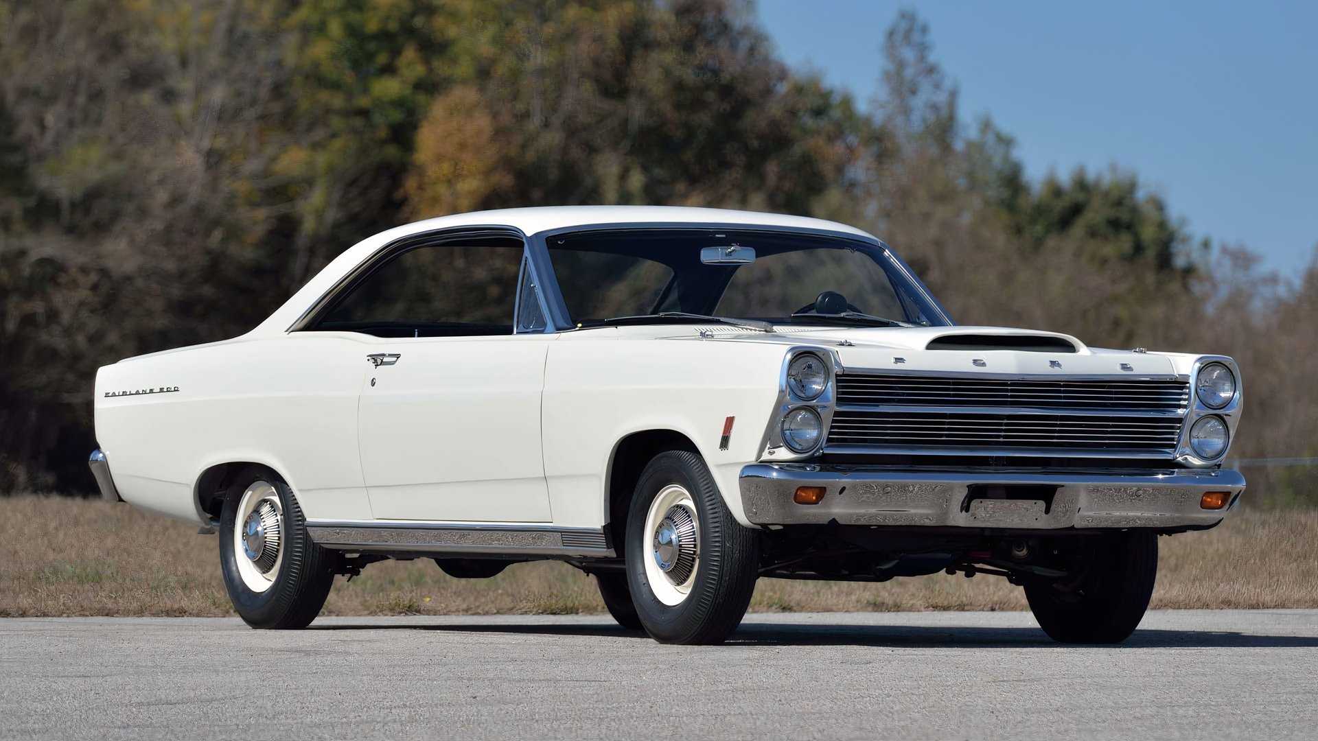 3/4 front view of 1966 Ford Fairlane 500 R-Code