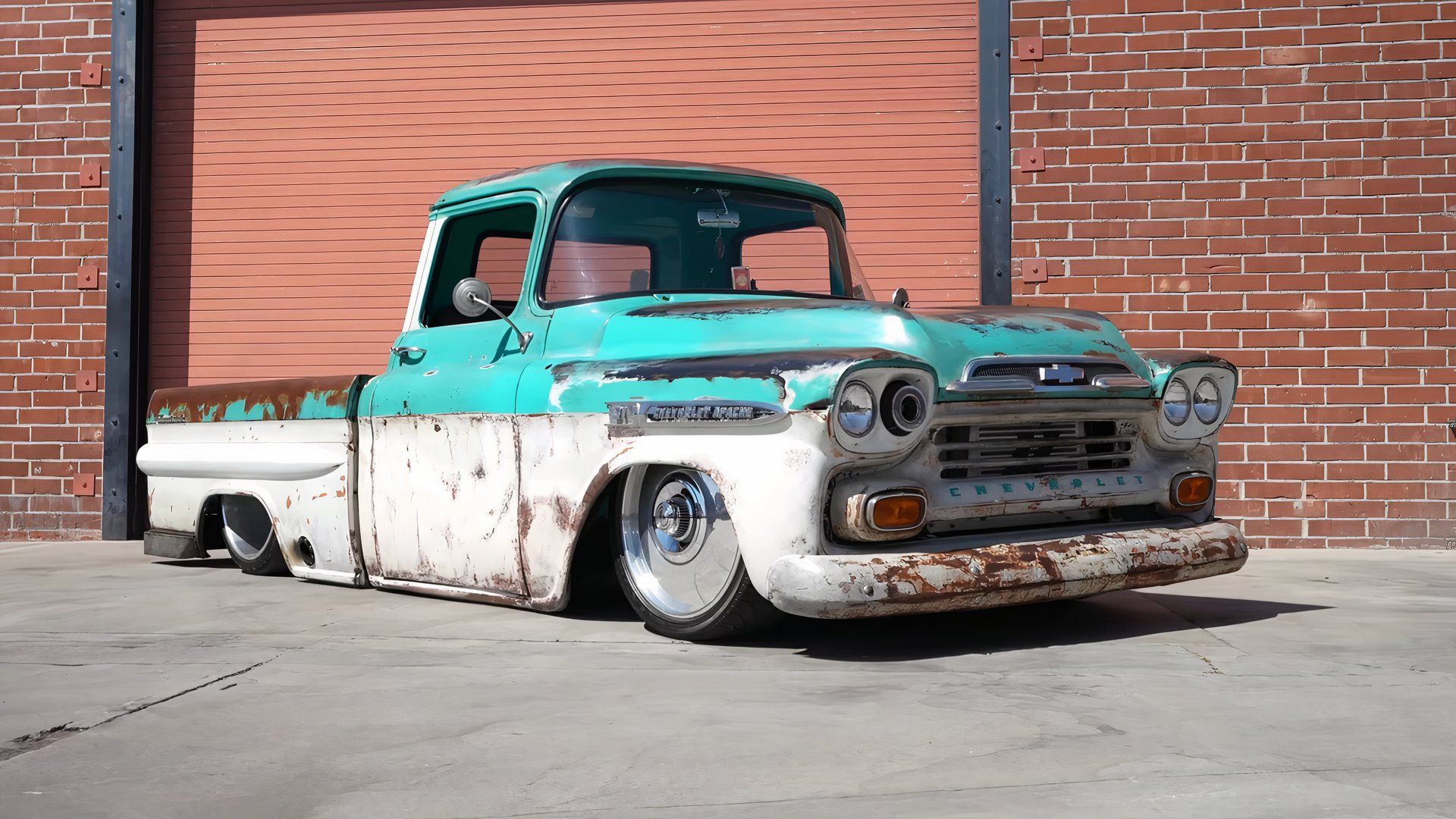 1959 Chevrolet Apache Patina Truck Has 500 HP LS V8, Bagged Suspension