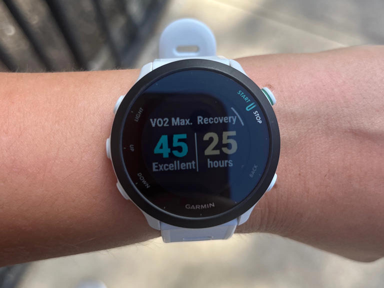 My watch after I ran at my zone 4 pace. Julia Pugachevsky