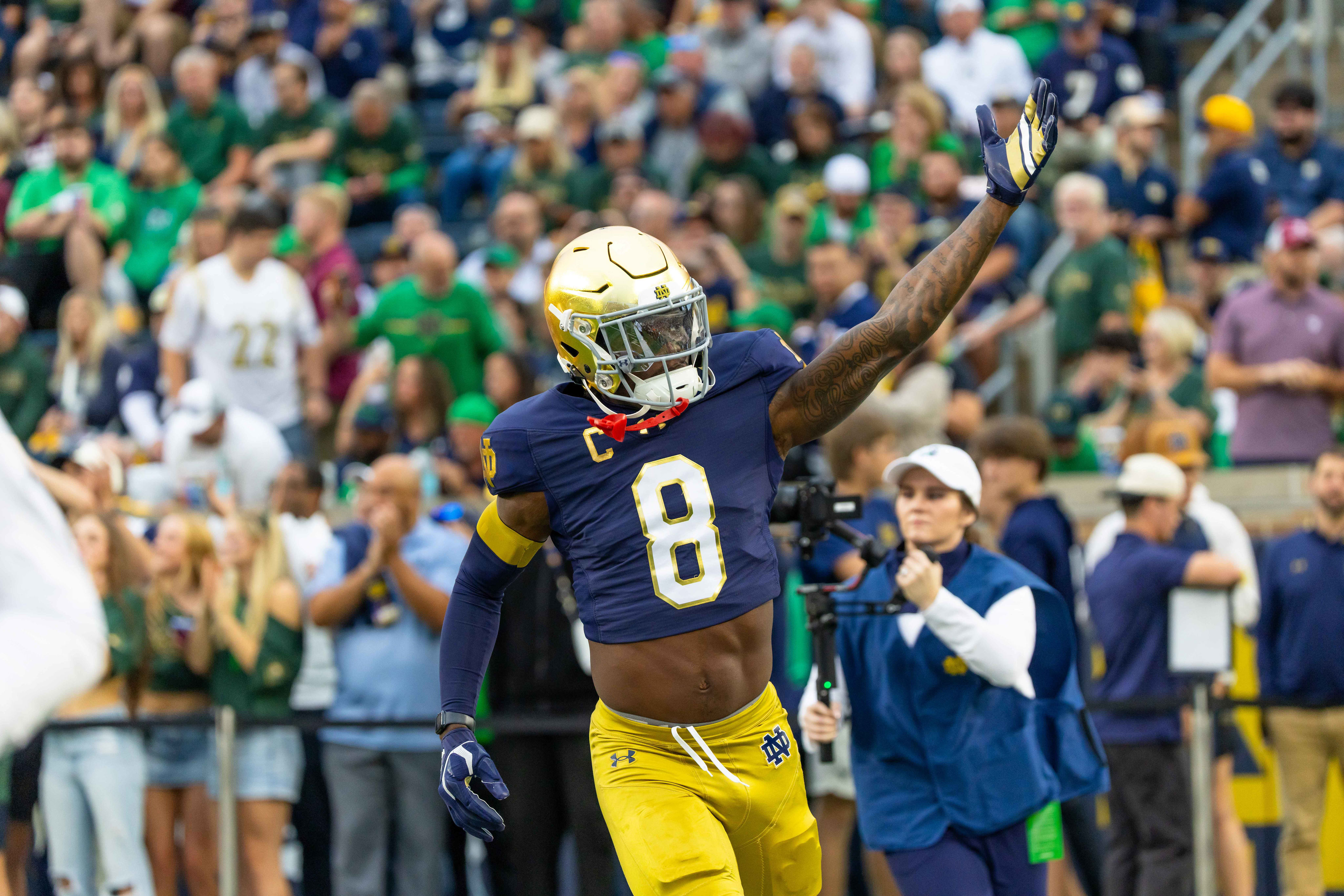 Notre Dame football players still adjusting to mammoth Shields Hall