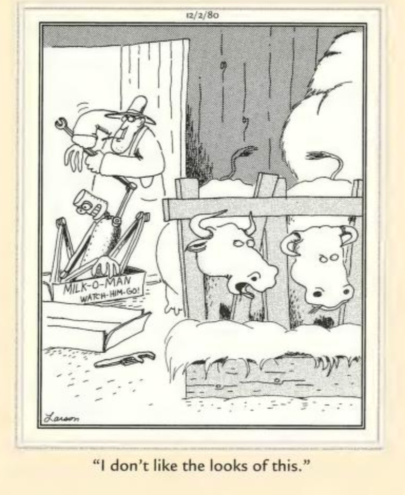 The Far Side robot