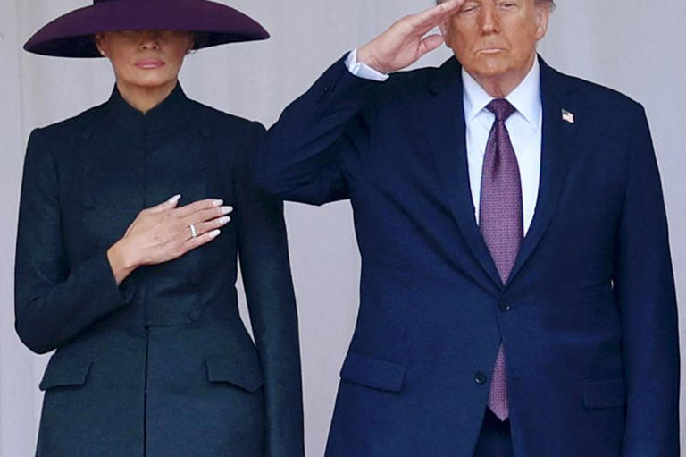 Melania Trump's hidden message with State visit arrival outfit that you