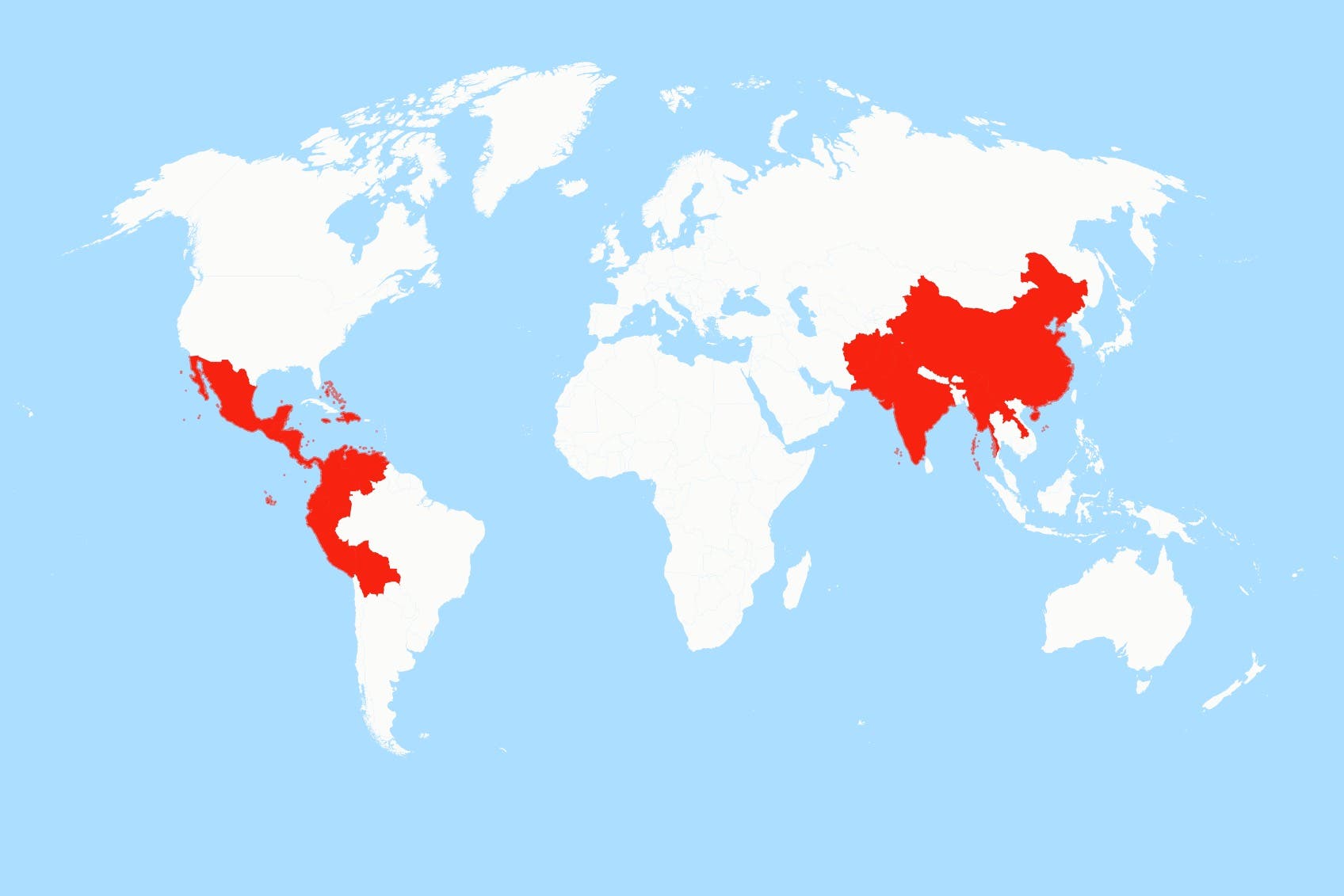 Map shows US travel alerts to countries on Trump's drug trafficking list