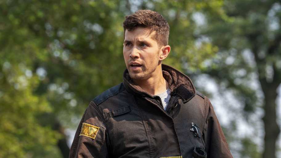 CHICAGO FIRE -- "Kicking Down Doors" Episode 1401 -- Pictured: Brandon Larracuente as Sal Vasquez | Photo by: Peter Gordon/NBC