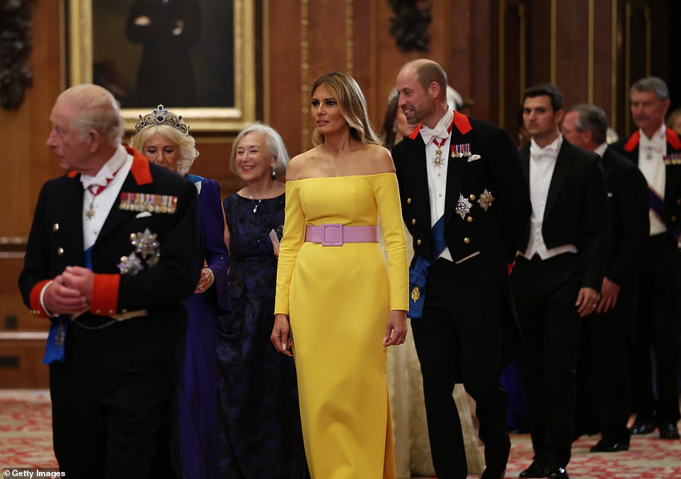 Prince William's kind gesture for Melania during state banquet