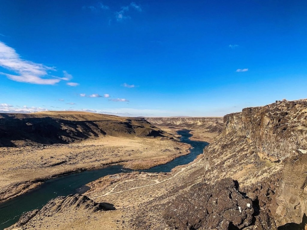 Scenery from Dedication Point Overlook near Melba, Idaho.