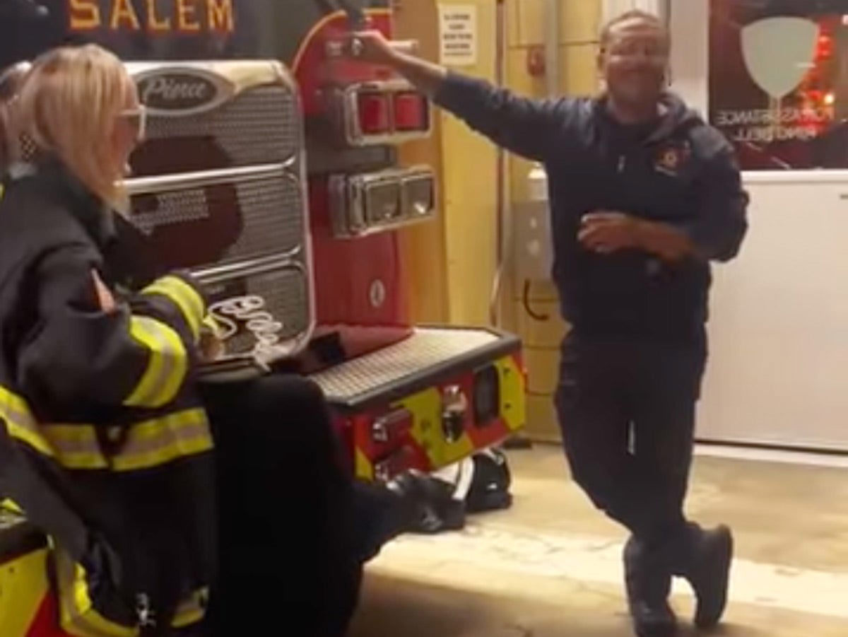 Salem firefighter goes viral after serenading passing bachelorette party Salem firefighter goes viral after serenading passing bachelorette party