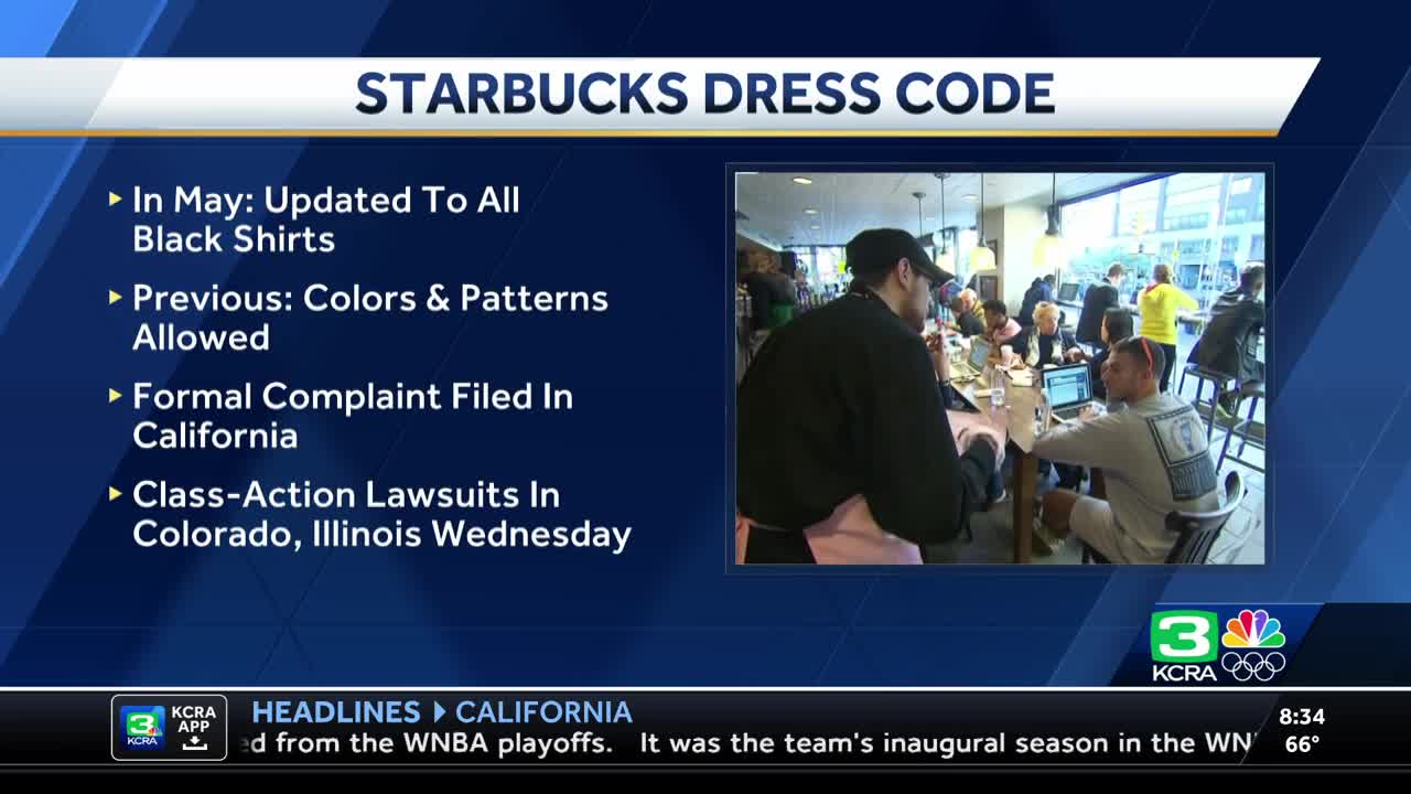 Starbucks workers sue over company's new dress code