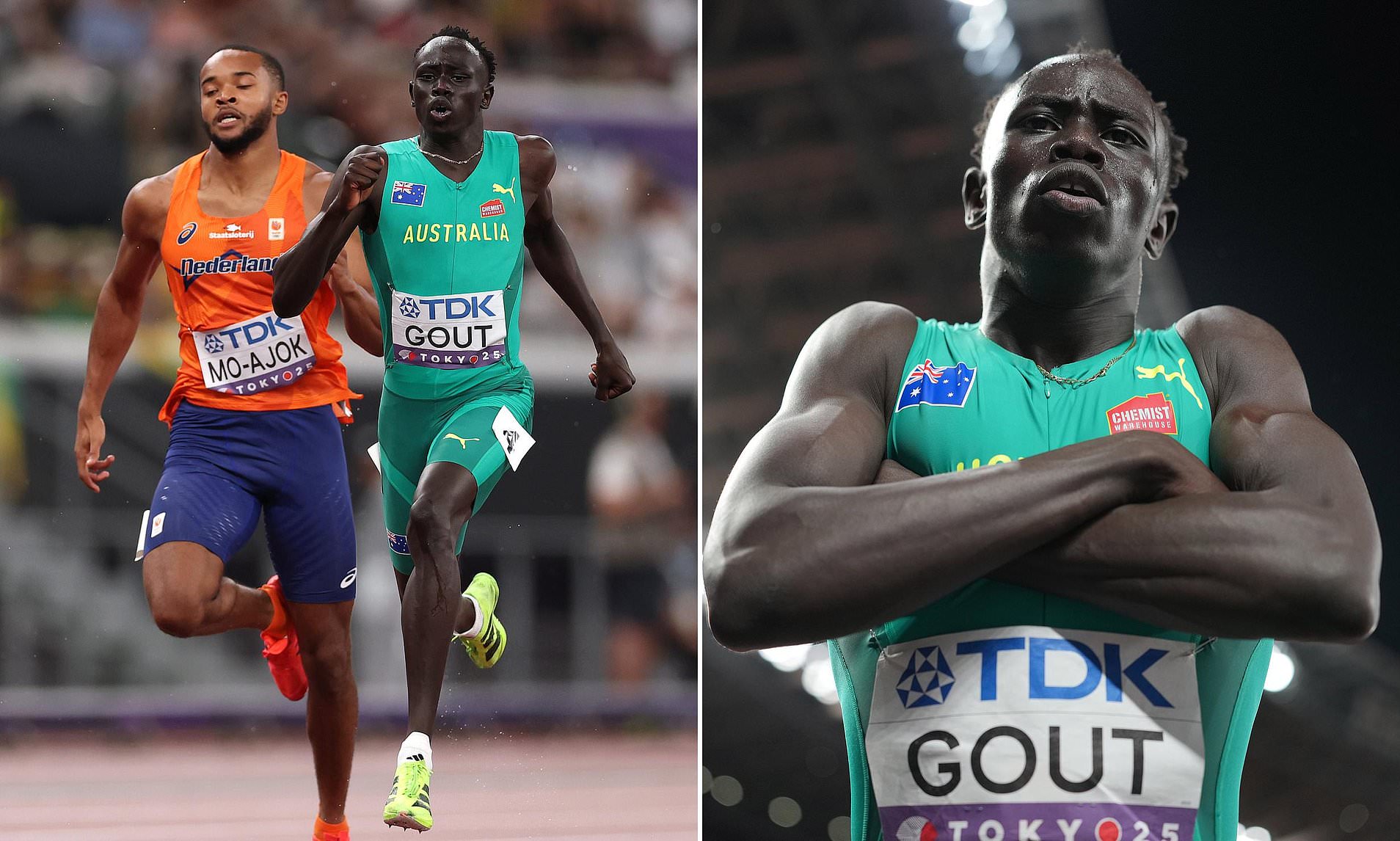 Gout Gout sends the best sprinters a warning after falling