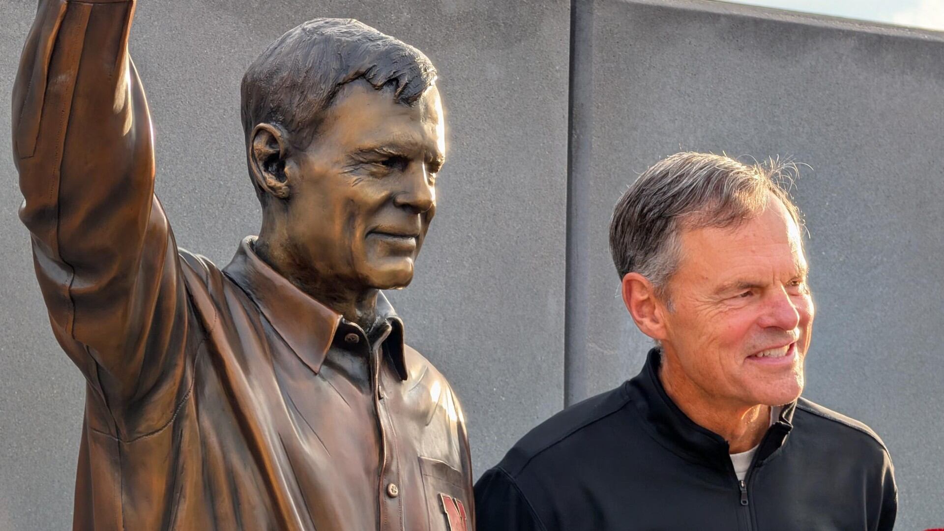 Nebraska Athletics dedicates statue honoring John Cook