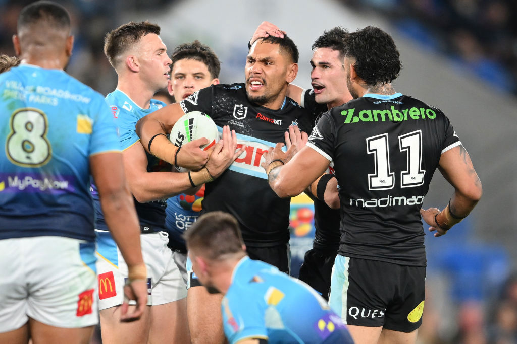 Sharks coach reacts after star busted meeting with rival