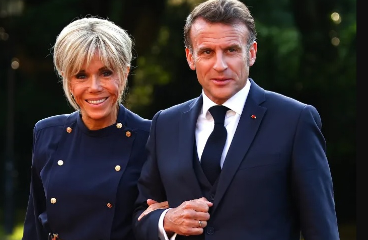 Tổng thống Pháp Emmanuel Macron và phu nhân Brigitte. Ảnh: Beata Zawrzel