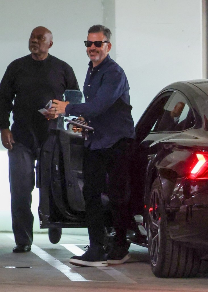 Jimmy Kimmel pictured arriving at lawyer’s office after ‘fury’ over ABC