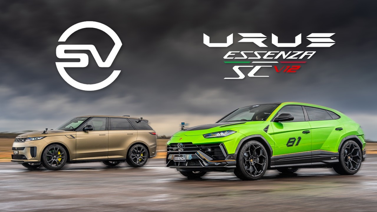 RARE Lamborghini Urus SCV12 vs Range Rover Sport SV: DRAG RACE