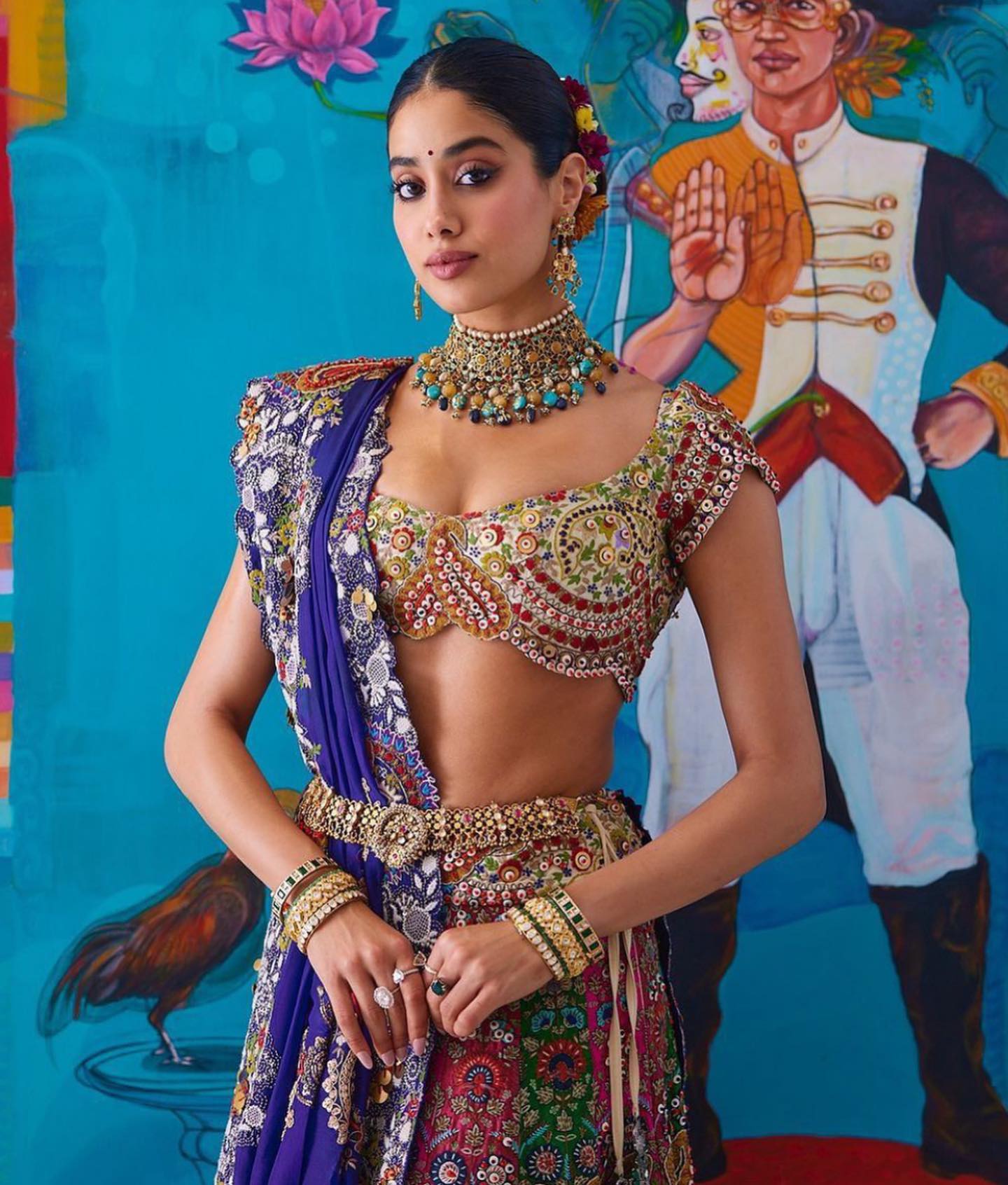 janhvi kapoor lehenga