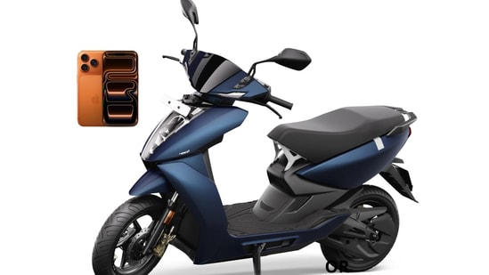 Apple's iPhone 17 Pro Max launched in India at ₹1.49 lakh, one of the priciest smartphones, comparable to affordable electric scooters. One such example is the Ather 450S, which is priced at ₹1.40 lakh ex-showroom.