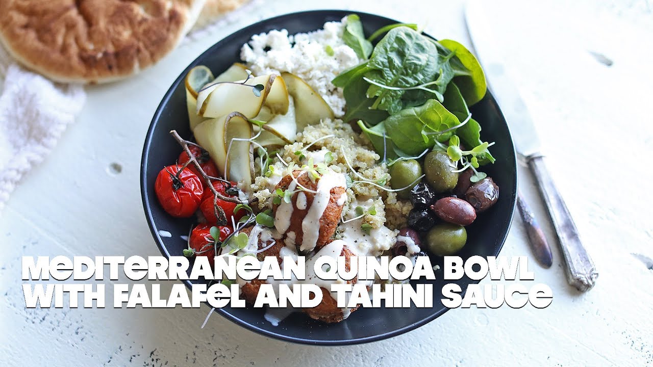 How to Make a Healthy Mediterranean Quinoa Bowl With Falafel