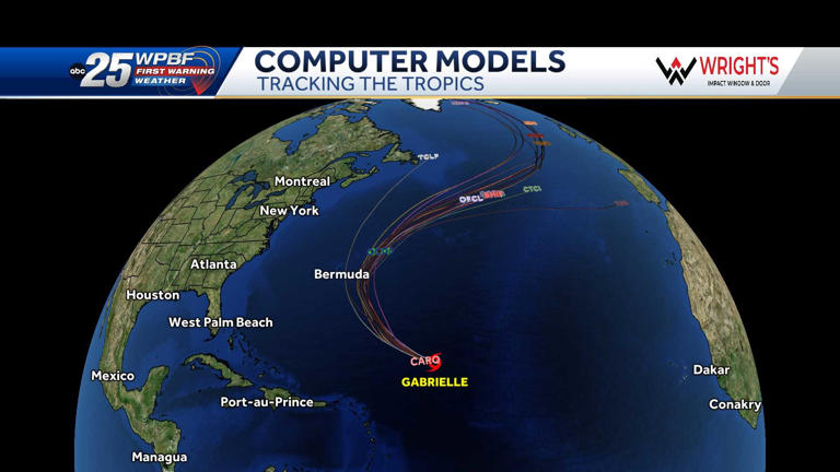 Post-Tropical Cyclone Gabrielle not expected to hit the US