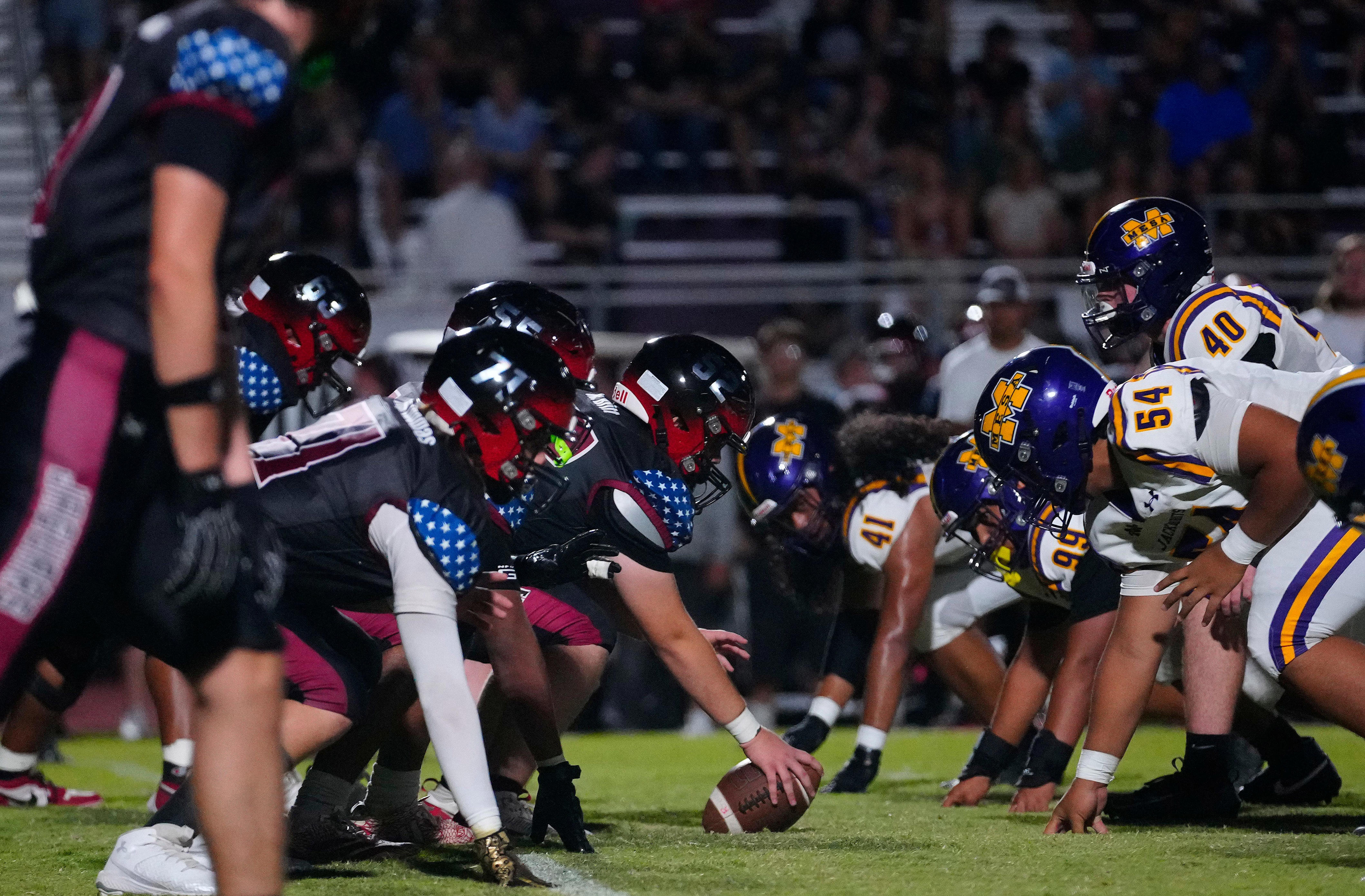Mesa football rolls in coach Jeremy Hathcock's return to Desert Ridge