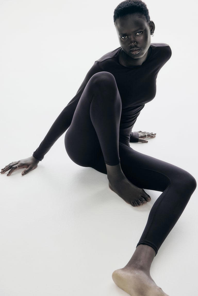 Zipped Jersey Leggings