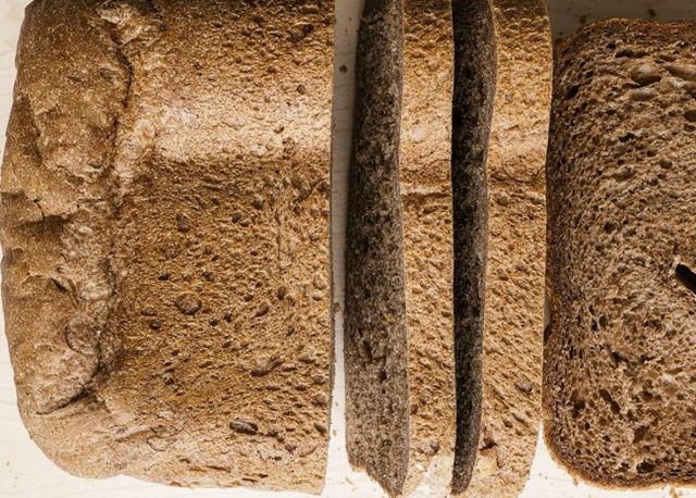 Russian Black Bread sliced