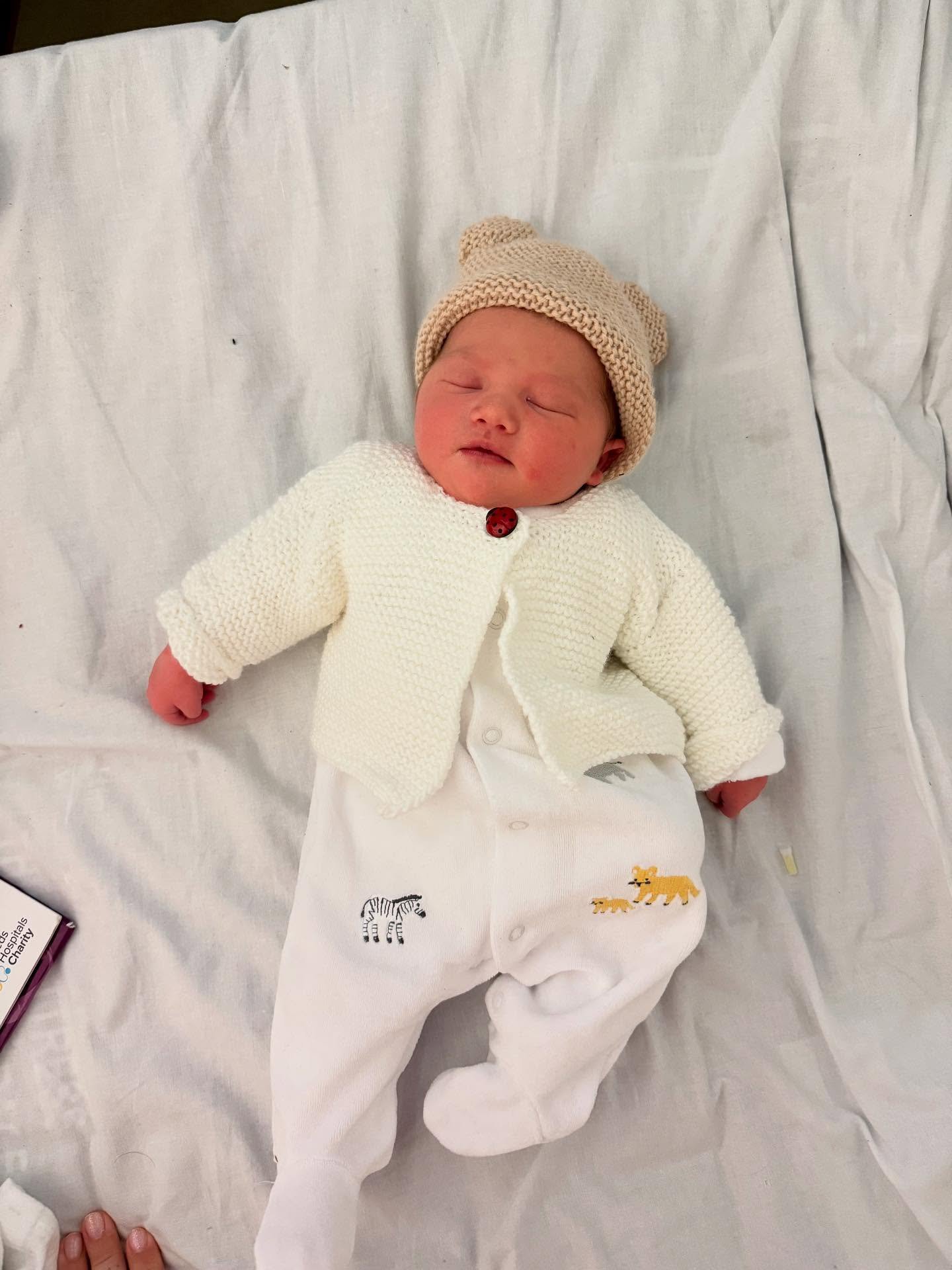 The actor, who plays Ross Barton, welcomed baby Suzie with his girlfriend, Isabelle Du Plessis (Picture: Instagram)
