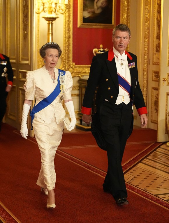 Princess Anne Stuns in Surprise Tiara Choice at State Banquet (& There