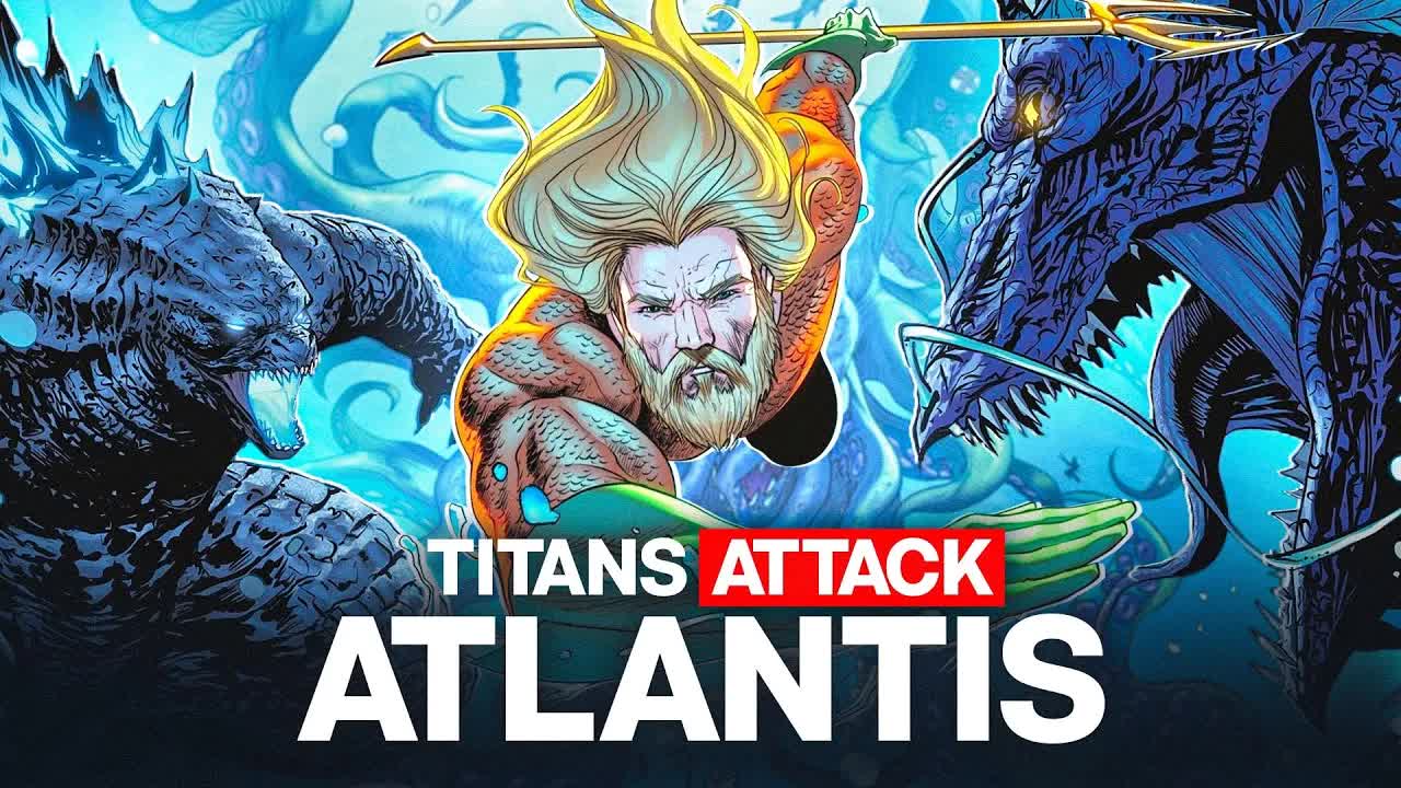 Titans attack Atlantis as the Justice League mourns the death of Superman