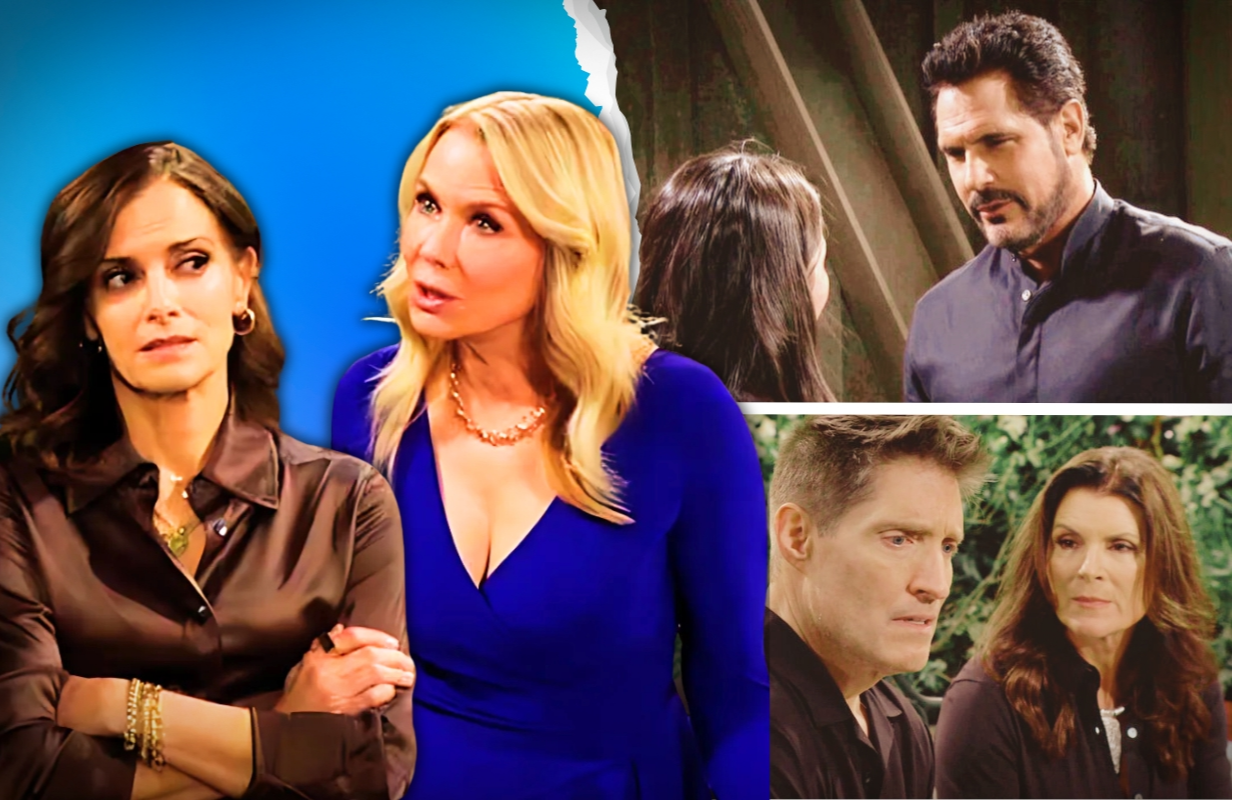 Clockwise from left, Taylor, Brooke, Luna, Bill, Sheila and Deacon on The Bold and the Beautiful