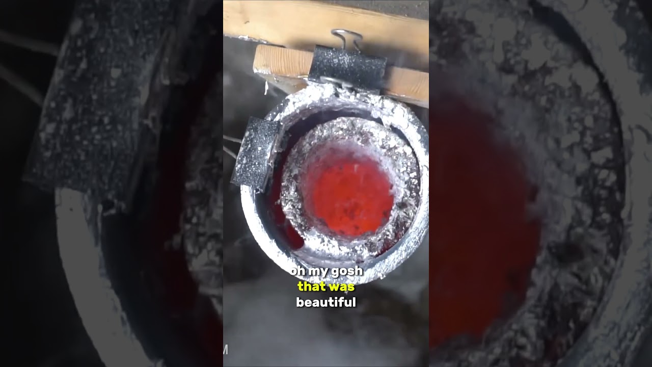 Molten Aluminum and Clear Ice Create Stunning Reaction