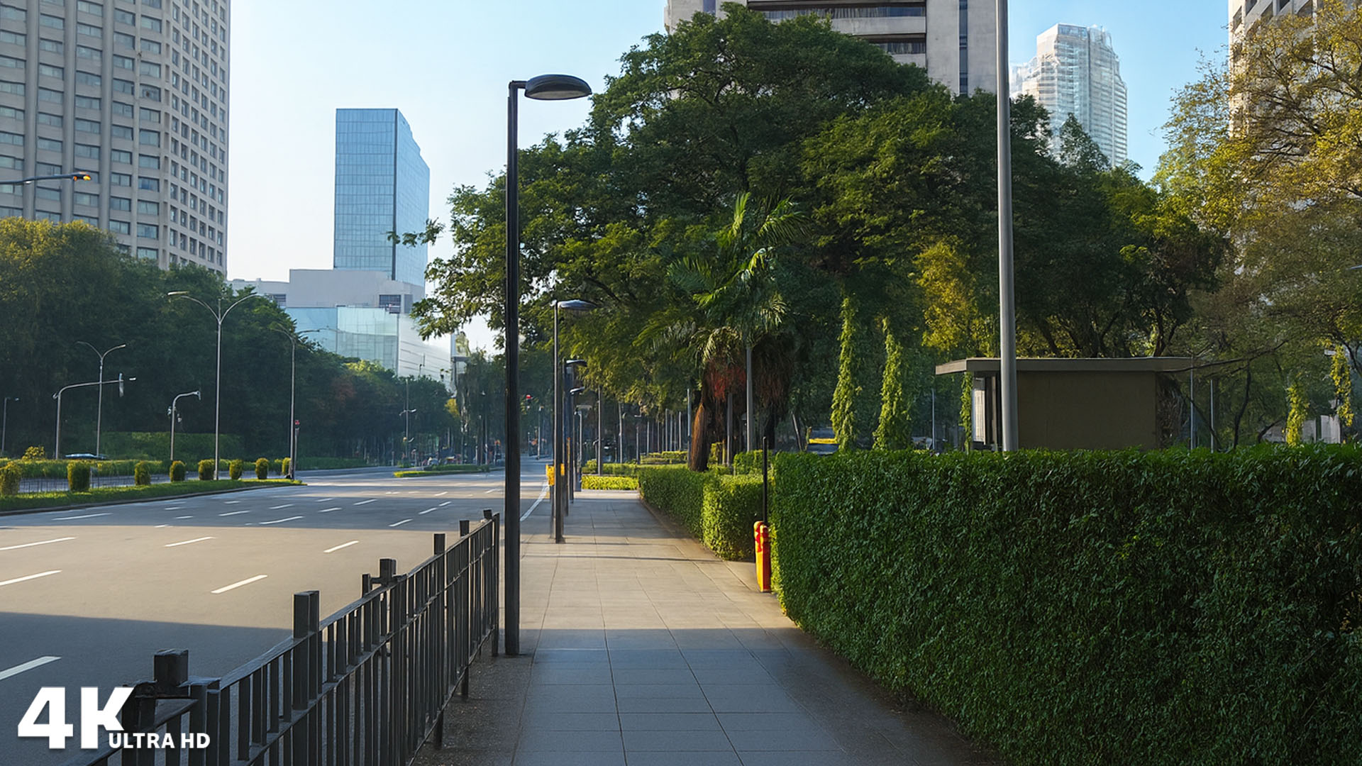  Philippines – Morning Walk on Ayala Avenue, Makati (4K) 