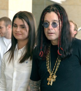 Aimee Osbourne and Ozzy Osbourne during TCA July 2003 Cable Press Tour - Arrivals - Day 1 at Renaissance Hollywood Hotel in Hollywood, California, United States. (Photo by Mark Sullivan/WireImage)