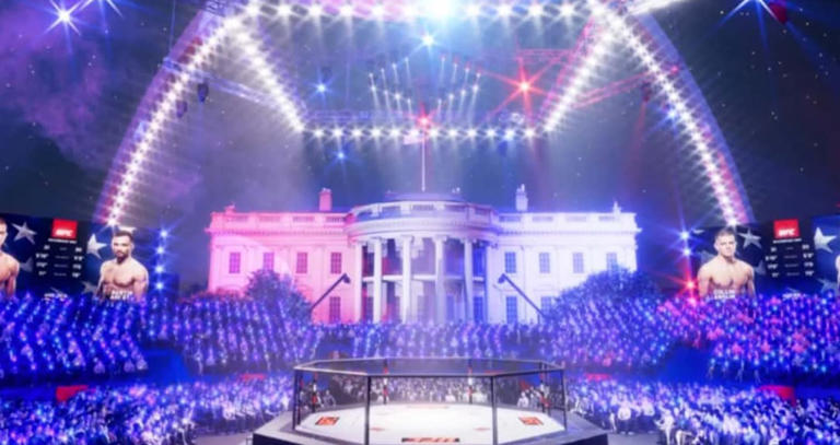 Apresentação de Dana White de como será o UFC Casa Branca. Foto: Divulgação
