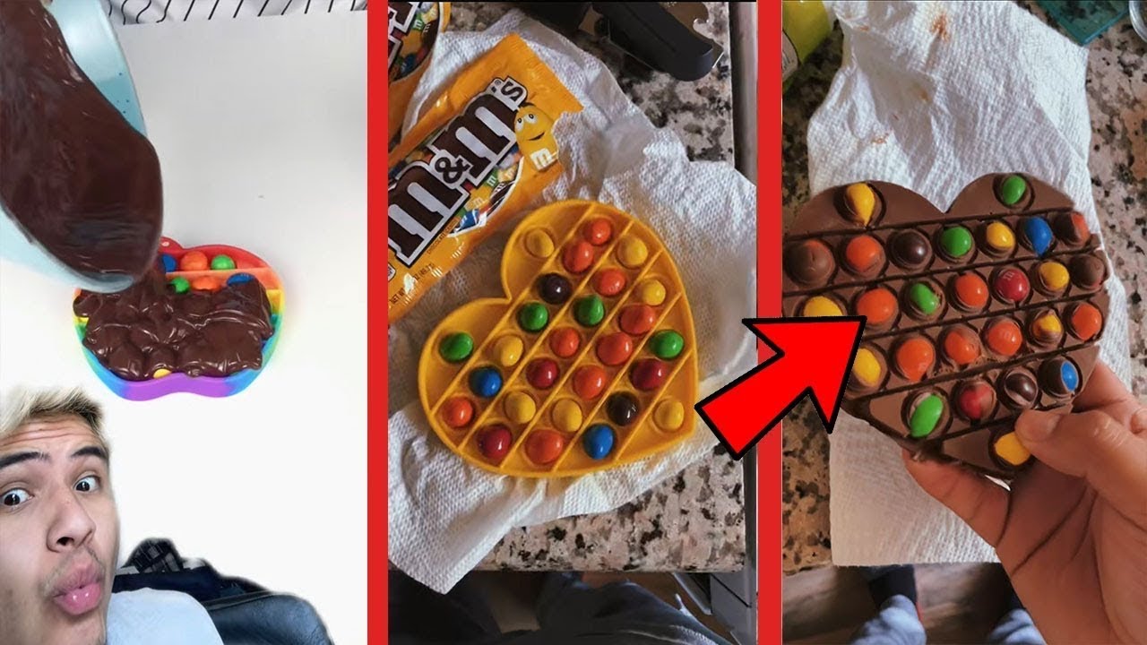 Pop-it Fidget Toy Turns Into Chocolate