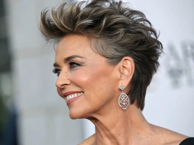 5. Pixie Cut with Textured Crown