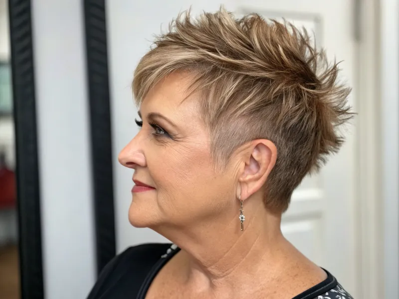 10. Choppy Pixie with Long Side-Swept Crown