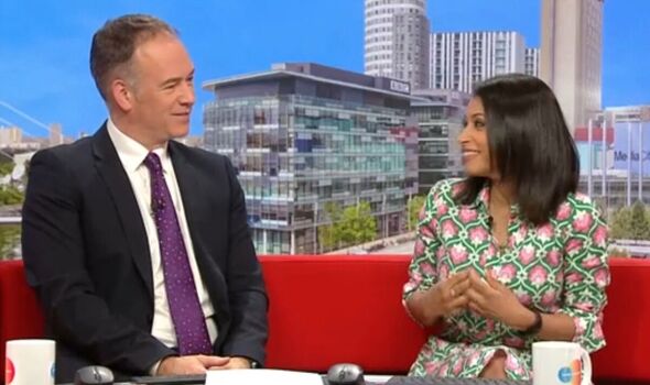 BBC Breakfast host left squeamish as graphic image pops up on screen