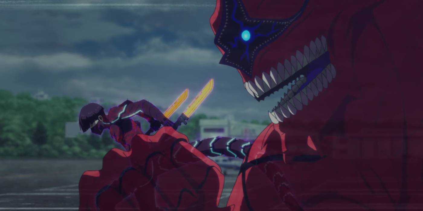 Soshiro Hoshina and Kaiju No. 10 synchronize in Kaiju No. 8 Season 2 Episode 10