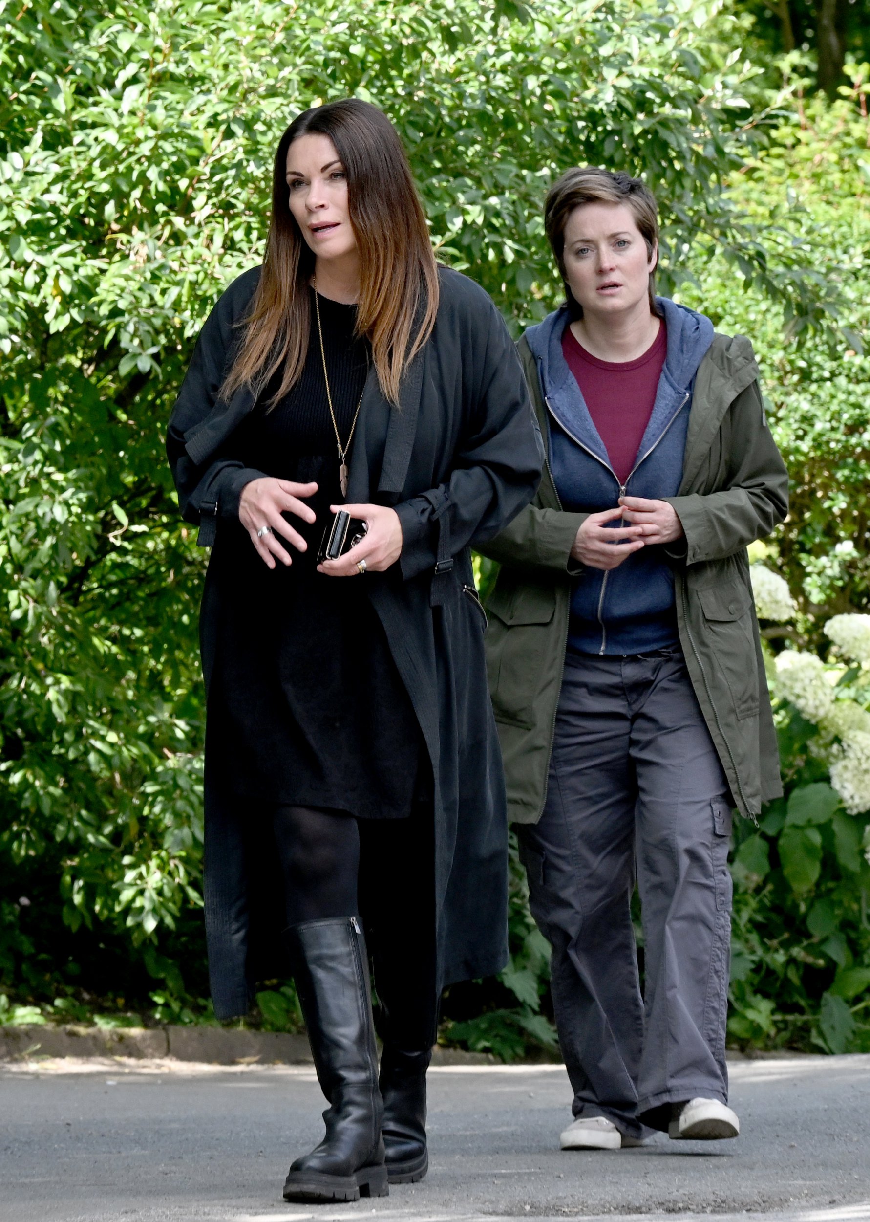 Carla and Becky go in search of devastated Lisa (Picture: MCPIX)