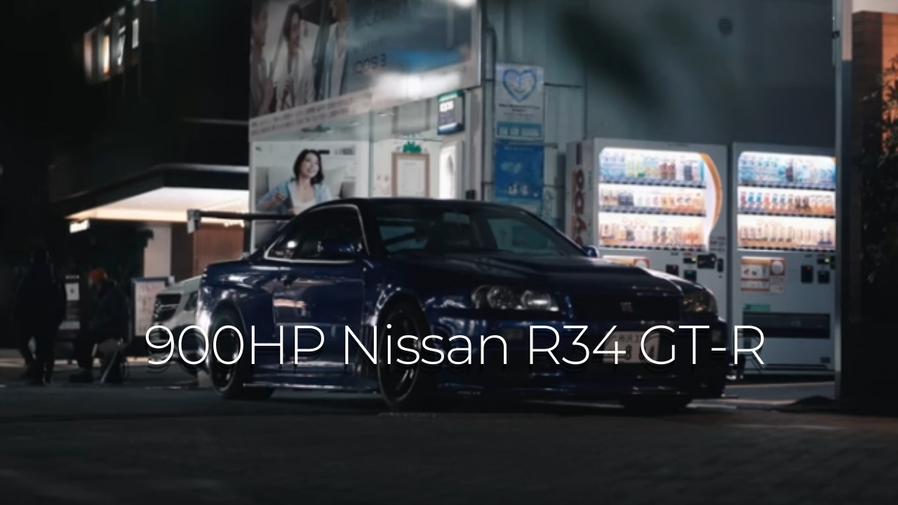 900hp Nissan R34 Gt R In Tokyo Raw Sound 4k