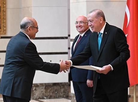Cumhurbaşkanı Erdoğan, 4 ülkenin büyükelçisini kabul etti
