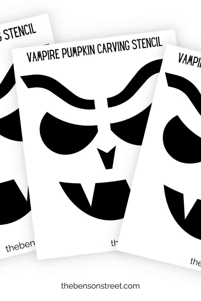 Free Printable Vampire Pumpkin Stencil for Halloween Free Printable Vampire Pumpkin Stencil for Halloween